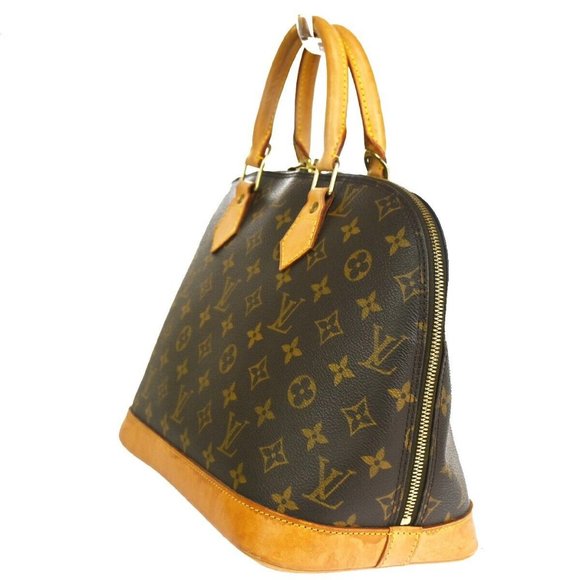LOUIS VUITTON LV Logo Alma Hand Bag Monogram Leather BN France M51130 86SG484 - Picture 2 of 14